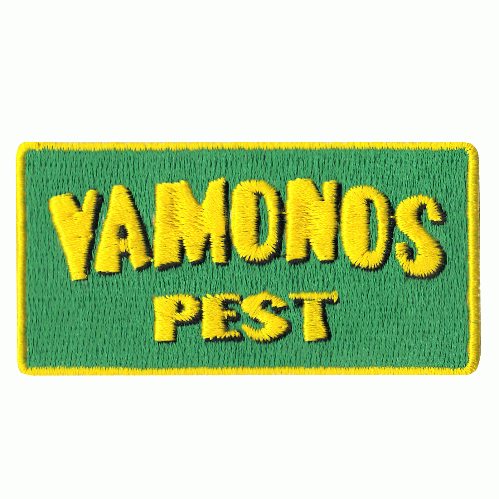 Vamonos Pest Box Logo Embroidered Iron on Patch