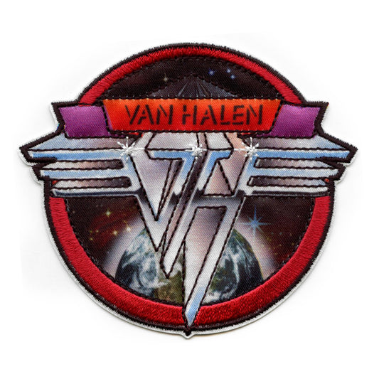 Van Halen Space Logo Patch California Classic Rock Embroidered Iron On