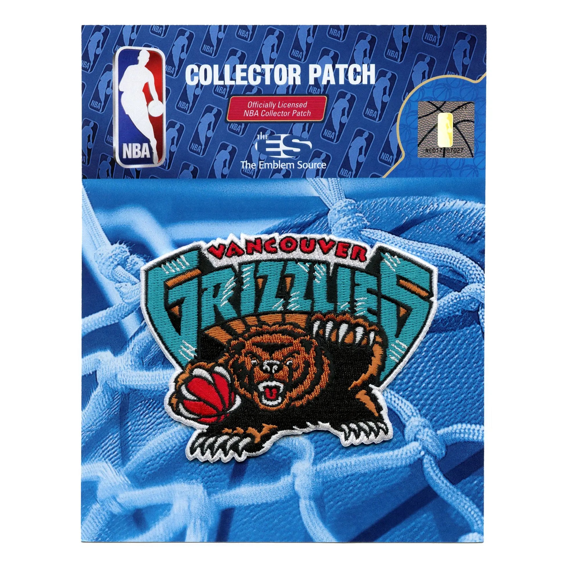 Vancouver Grizzlies Patch Hardwood Classic Logo Embroidered Iron
