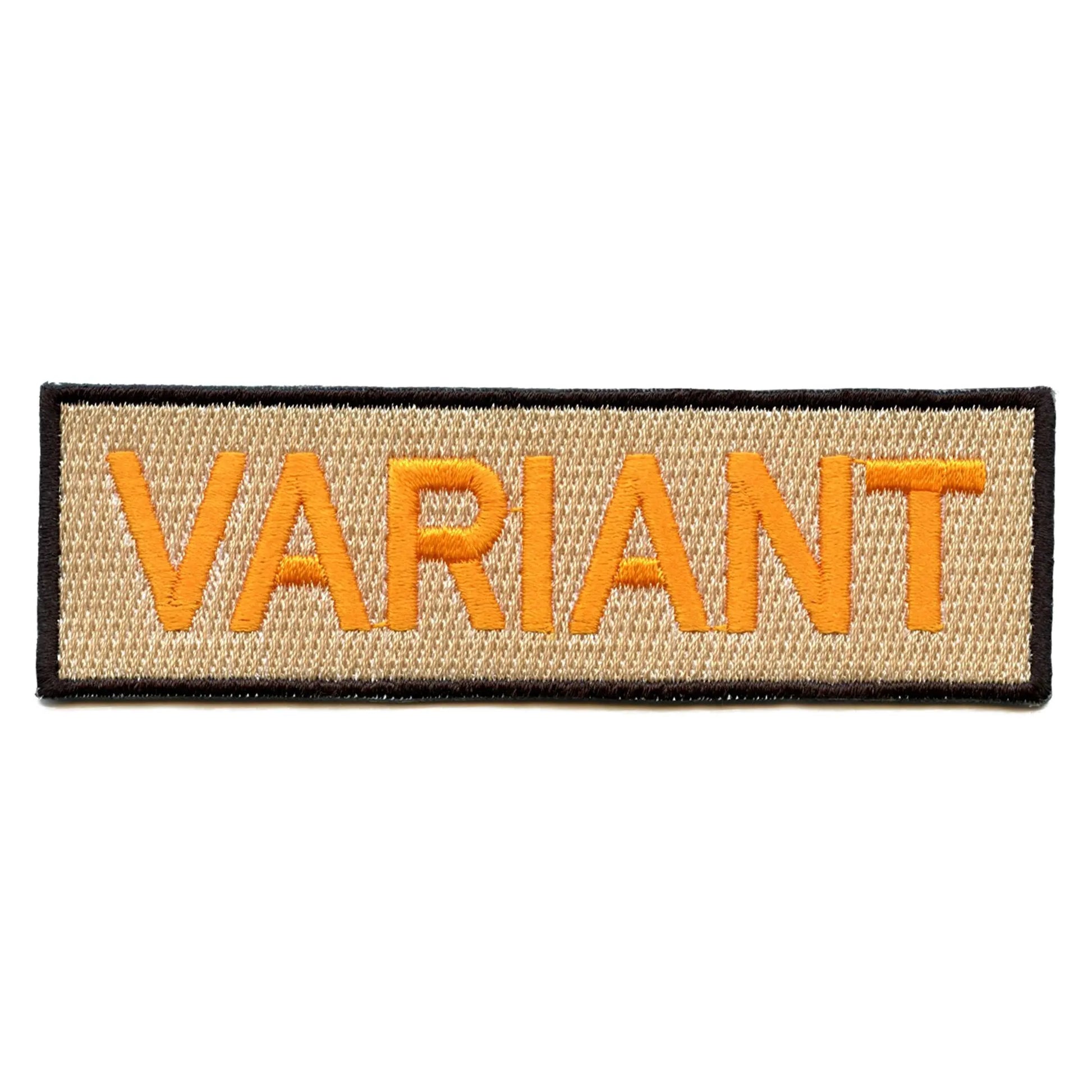 Variant Patch Uniform Box Logo Embroidered Iron On 