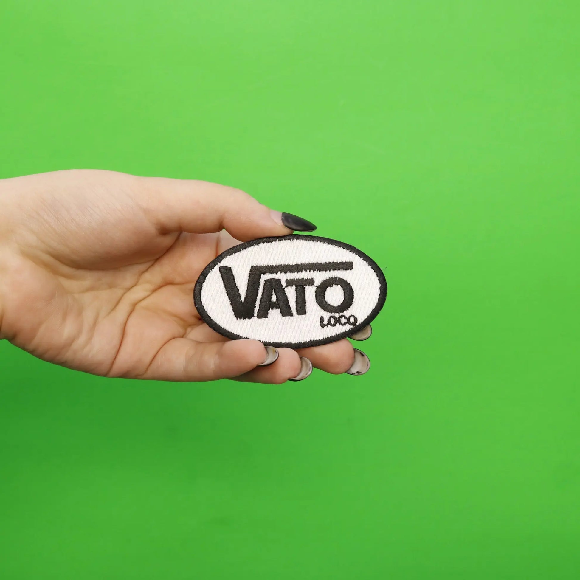 Vato Loco Brand Parody Embroidered Iron On Patch 