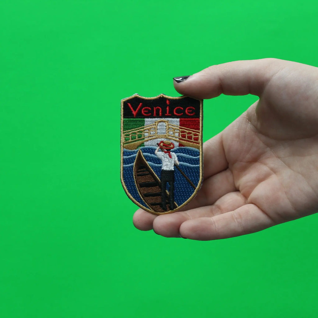 Venice Italy Shield Embroidered Iron On Patch
