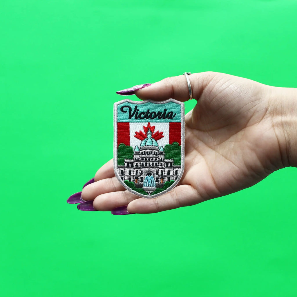 Canada Shield Patch Victoria Embroidered Iron On