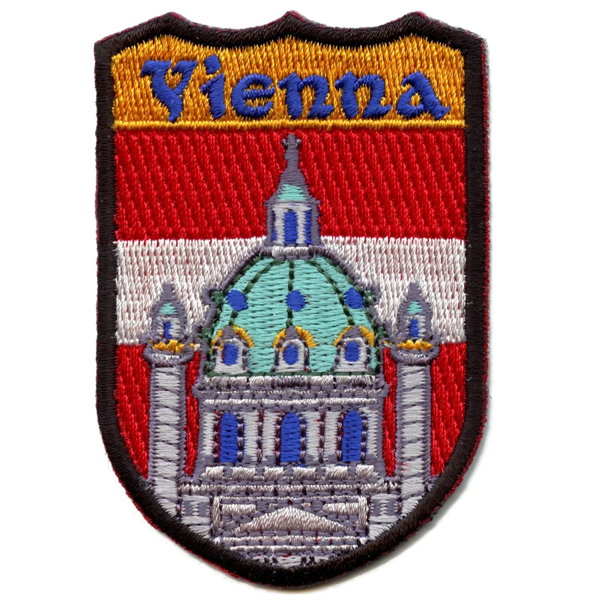 Vienna Austria Shield Embroidered Iron On Patch 