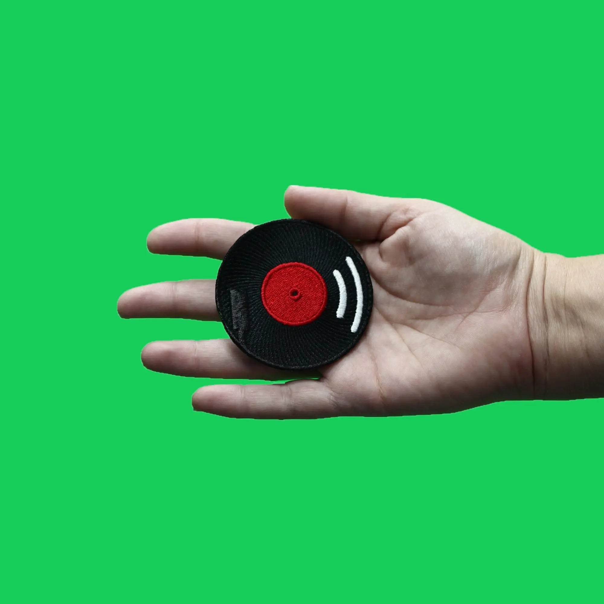 Vinyl Record On Turntable Patch Music Audiophile Iron On Patch