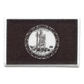 Virginia Patch State Flag Grayscale Embroidered Iron On