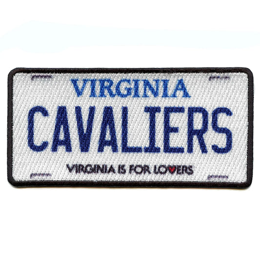 Virginia State License Plate Patch Cavaliers Travel Adventure Sublimated Iron On