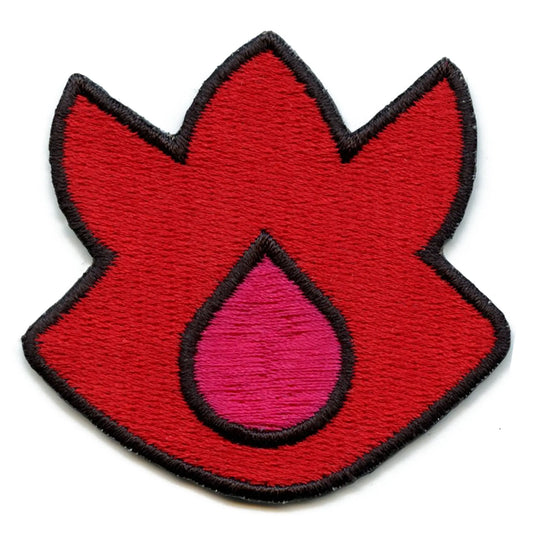 Gym Badge Patch Volcano Icon Embroidered Iron On 