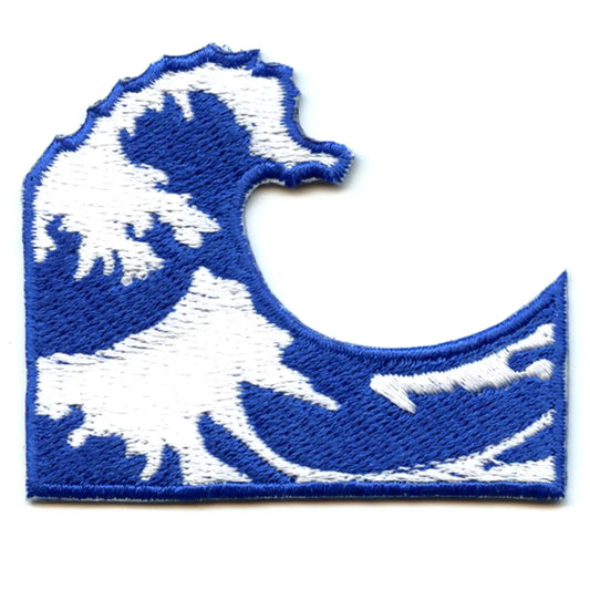 The Great Wave Emoji Iron On Applique Patch – Patch Collection