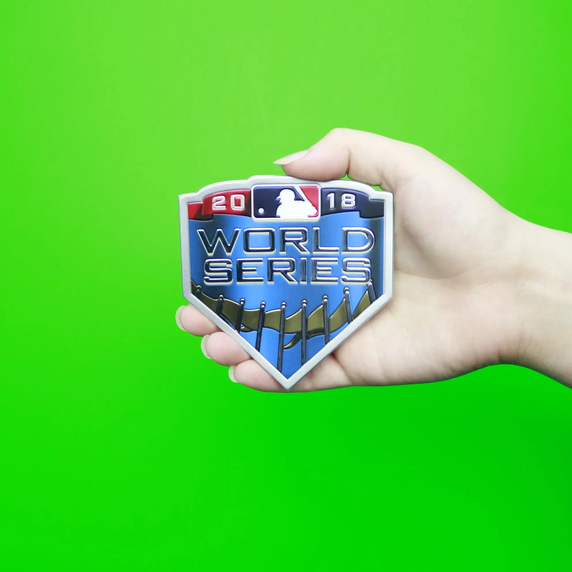  2018 MLB Major League Baseball World Series EmbossTech  Collectors Patch : Clothing, Shoes & Jewelry