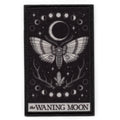 Waning Moon Tarot Card Patch Embroidered Iron On 