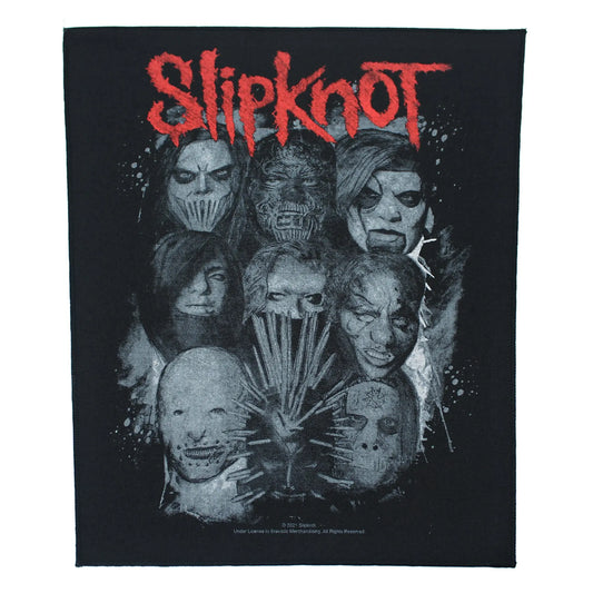Slipknot We Are Not Your Kind Back Patch Masks Metal Band XL DTG Printed Sew On