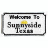 Welcome To Sunny Side Houston Texas Sign Embroidered Iron On Patch 