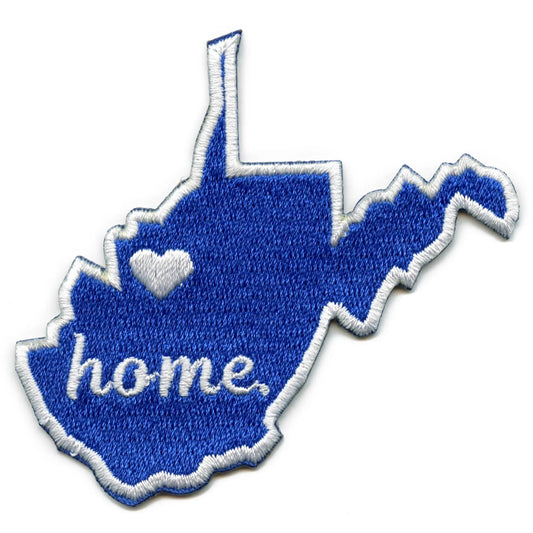 West Virginia Home State Embroidered Iron On Patch 