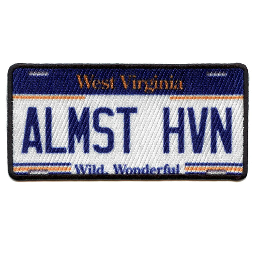 West Virginia License Plate Patch State Almost Heaven Sublimated Iron On