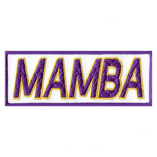 Mamba Box Logo Embroidered Iron On Patch 