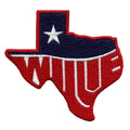 Willie Nelson Texas State Patch Iconic Country Musician Embroidered Iron On