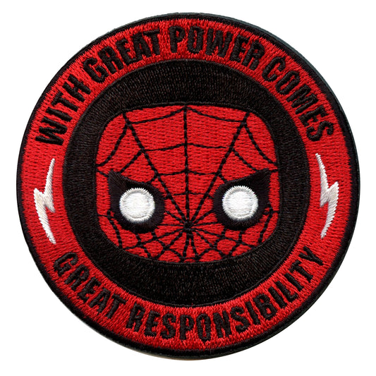 Official Marvel POP Spiderman Embroidered Iron On Patch 