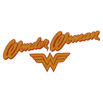 DC Wonder Woman Glitter Logo Iron On Transfer 