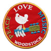 Woodstock Logo Patch Musical Peace Dove Embroidered Iron On 