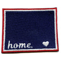Wyoming Home State Embroidered Iron On Patch