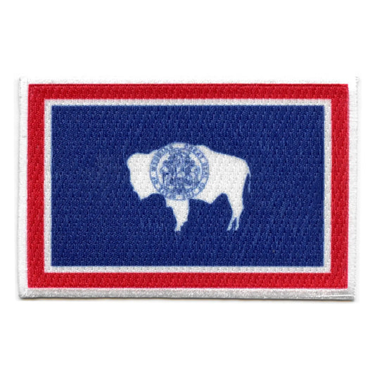 Wyoming Patch State Flag Embroidered Iron On 