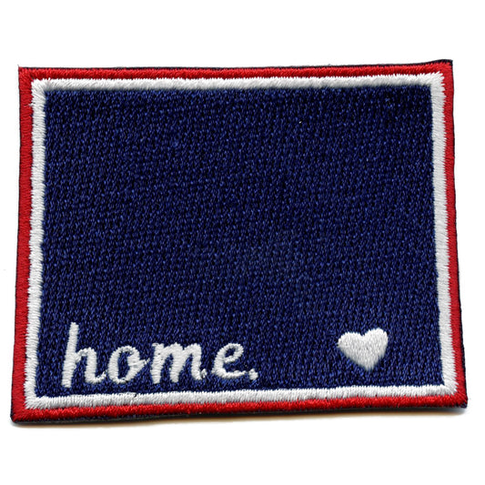 Wyoming Home State Embroidered Iron On Patch 