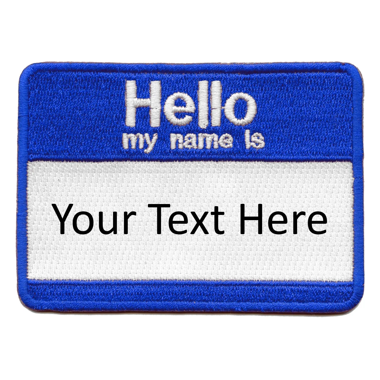 Personalized Customizable Nametag Embroidered Iron On Patch 