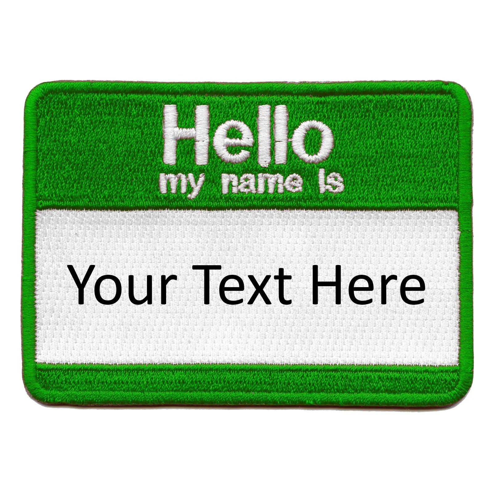 Personalized Customizable Nametag Embroidered Iron On Patch 