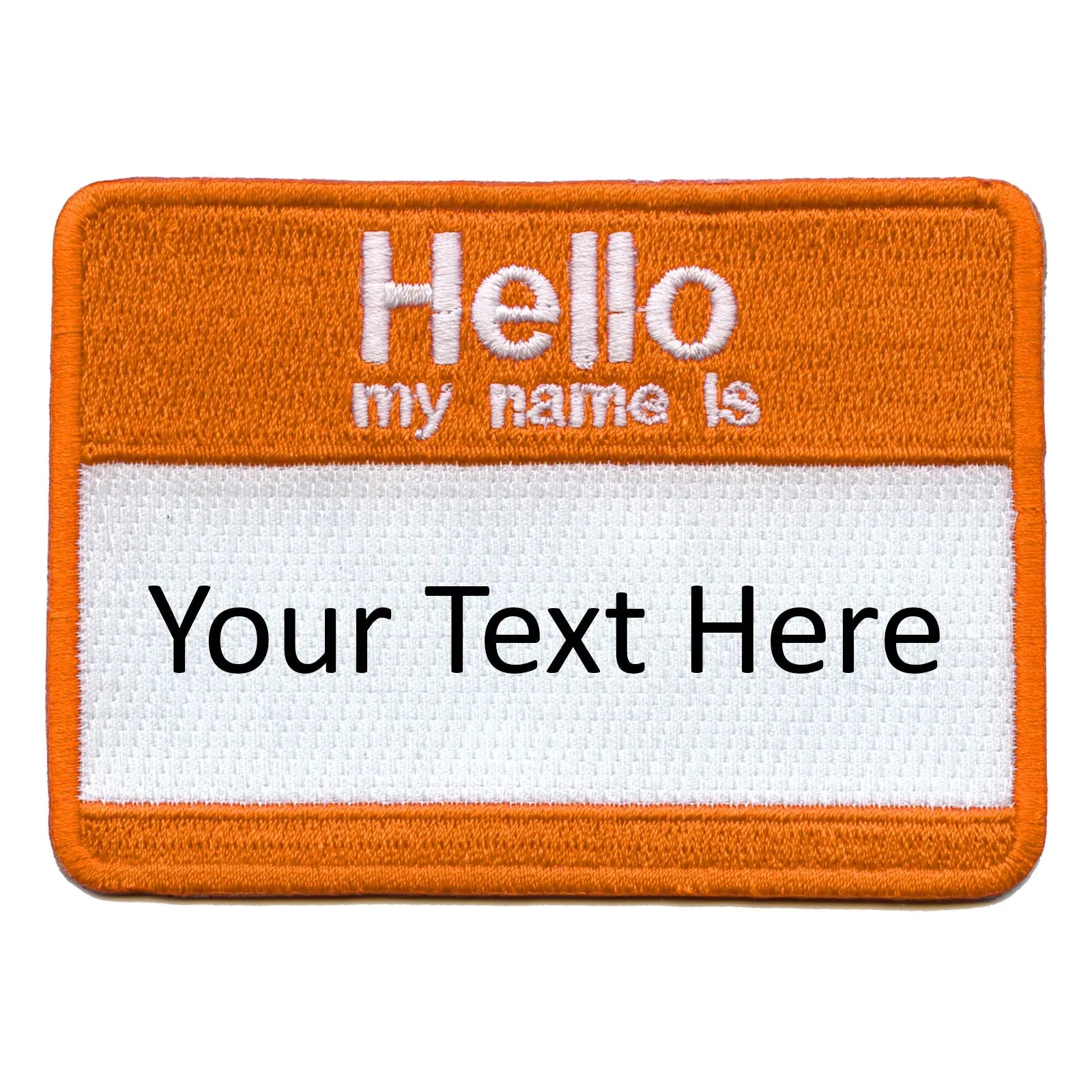Personalized Customizable Nametag Embroidered Iron On Patch 