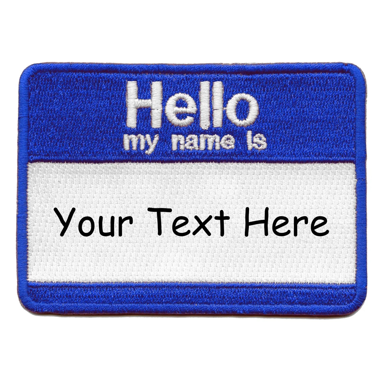 Personalized Customizable Nametag Embroidered Iron On Patch 