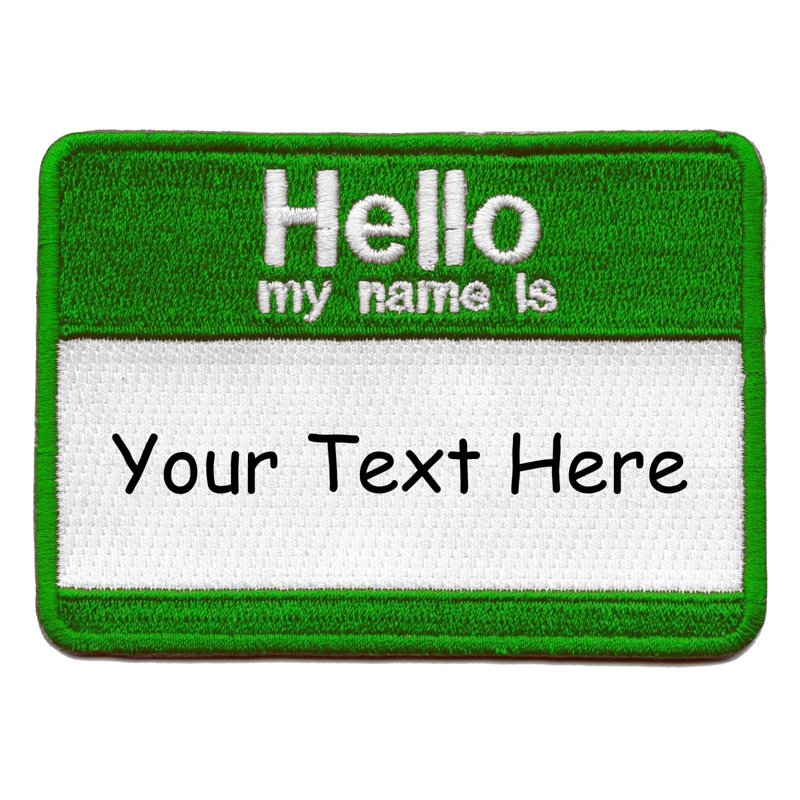 Personalized Customizable Nametag Embroidered Iron On Patch 