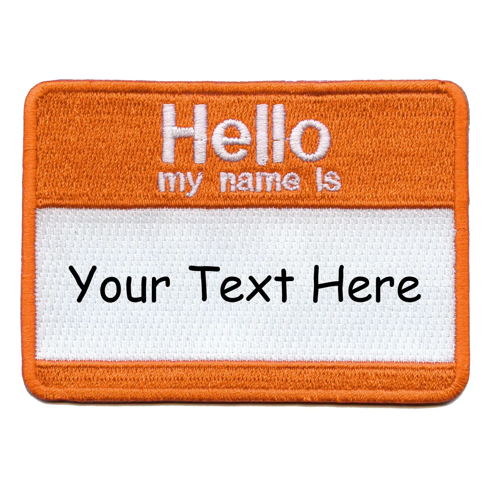 Personalized Customizable Nametag Embroidered Iron On Patch 