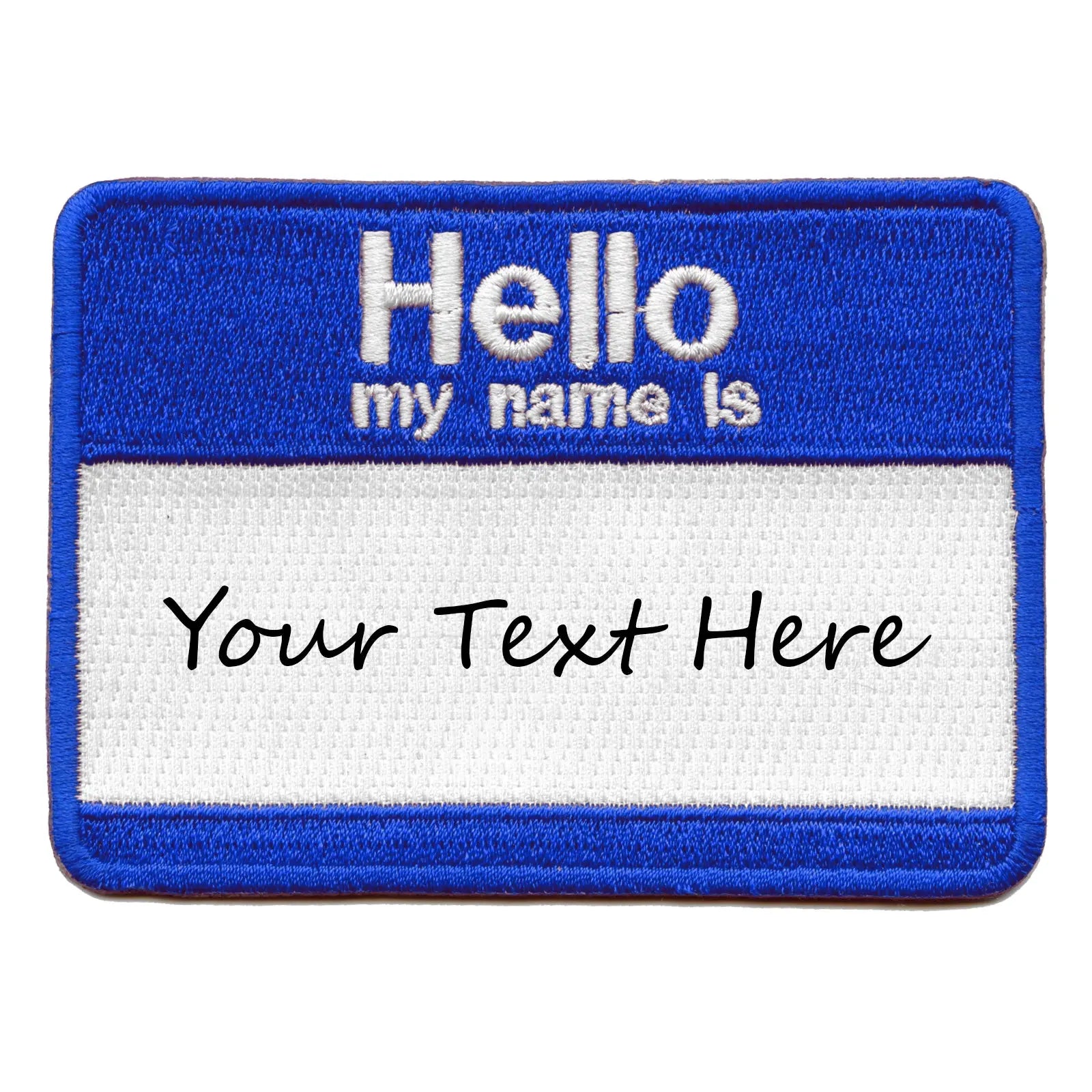 Personalized Customizable Nametag Embroidered Iron On Patch 
