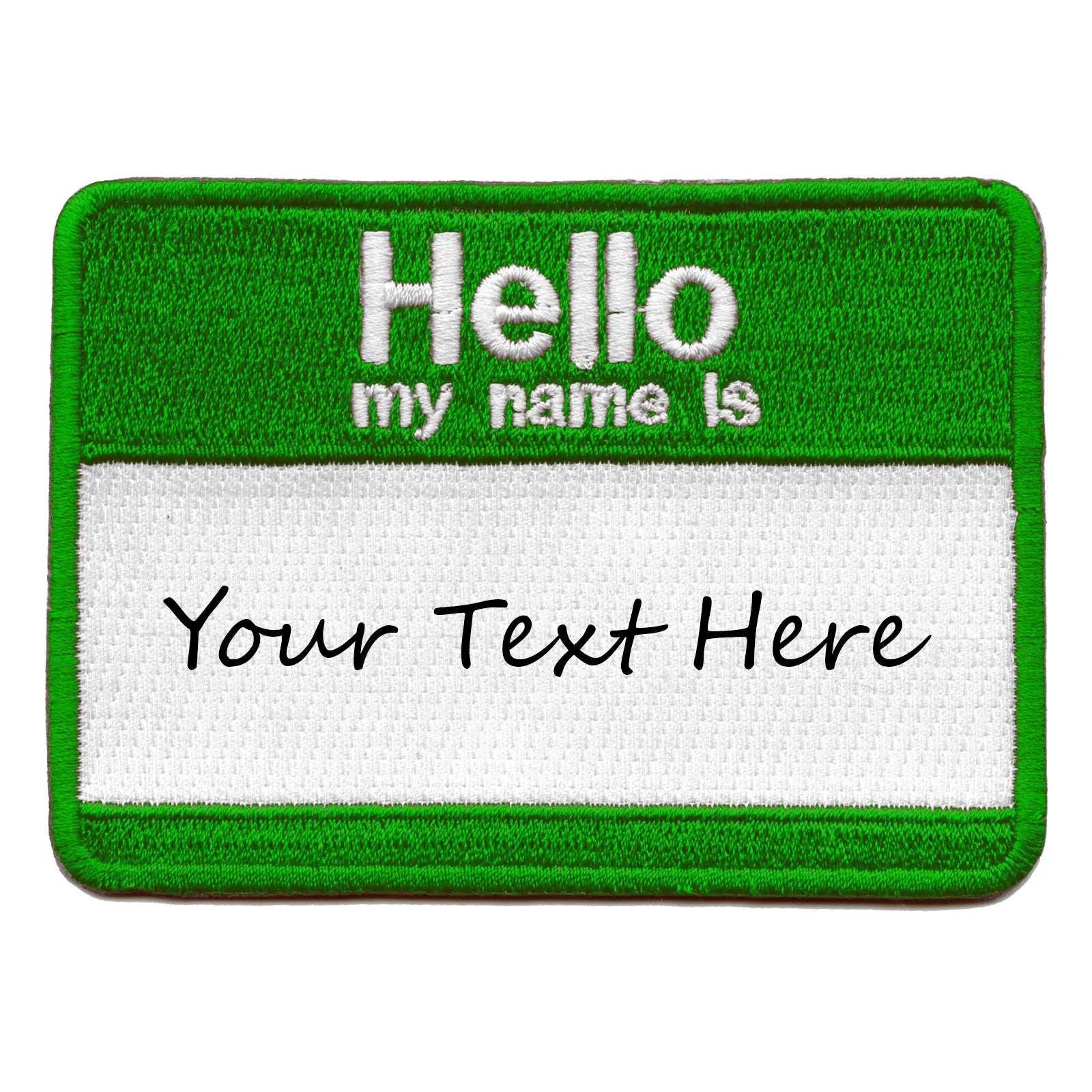 Personalized Customizable Nametag Embroidered Iron On Patch 