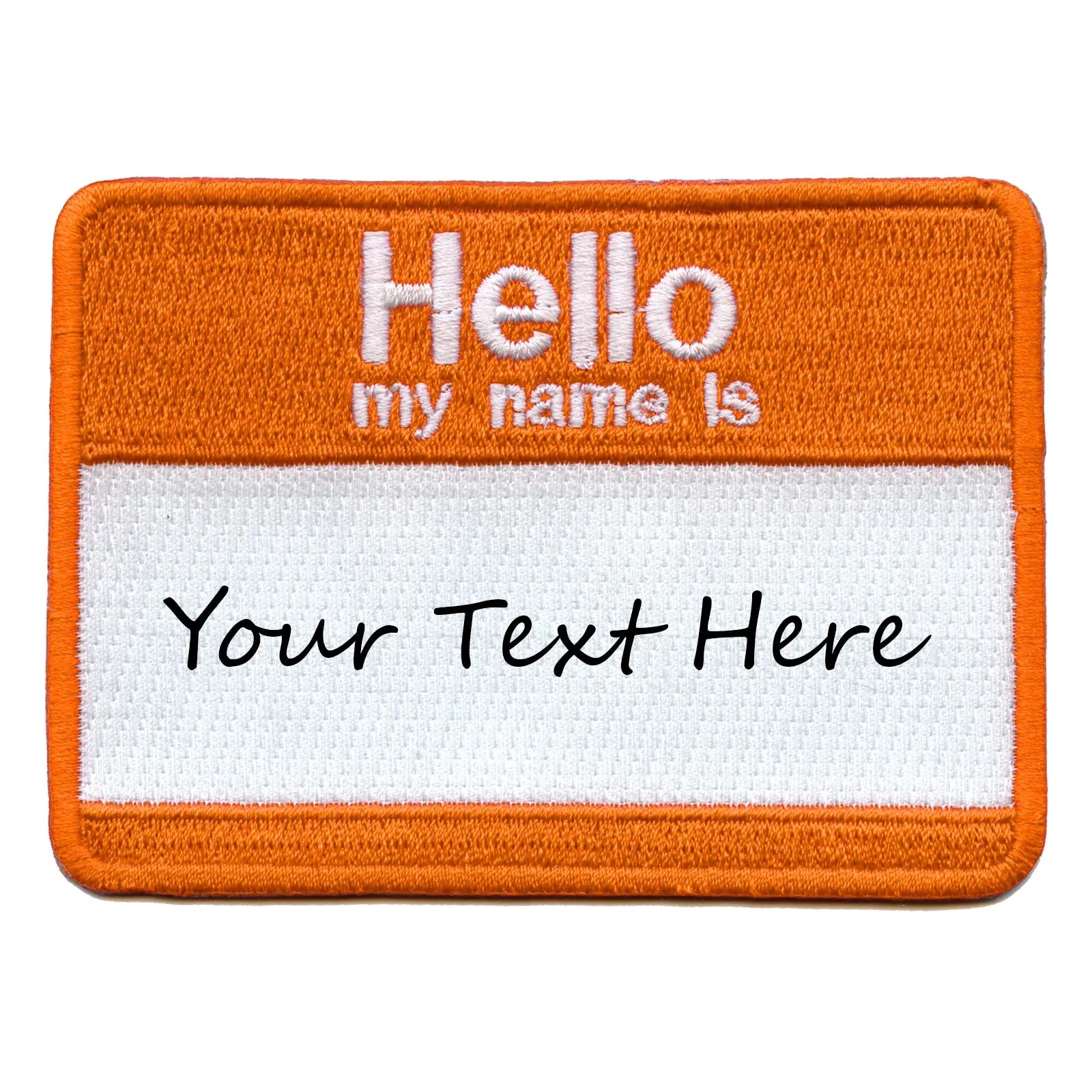 Personalized Customizable Nametag Embroidered Iron On Patch 