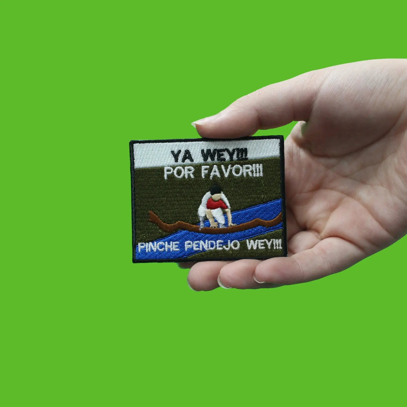 Ya Wey Por Favor Funny Hispanic Expression Embroidered Iron On Patch 
