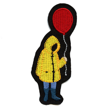 Yellow Coat And Red Balloon Scary Movie Embroidered Iron on Patch