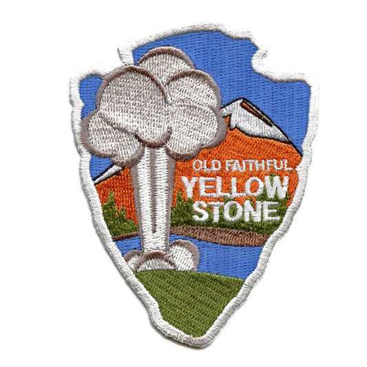 Yellowstone Old Faithful Travel Patch National Park Embroidered Iron On 