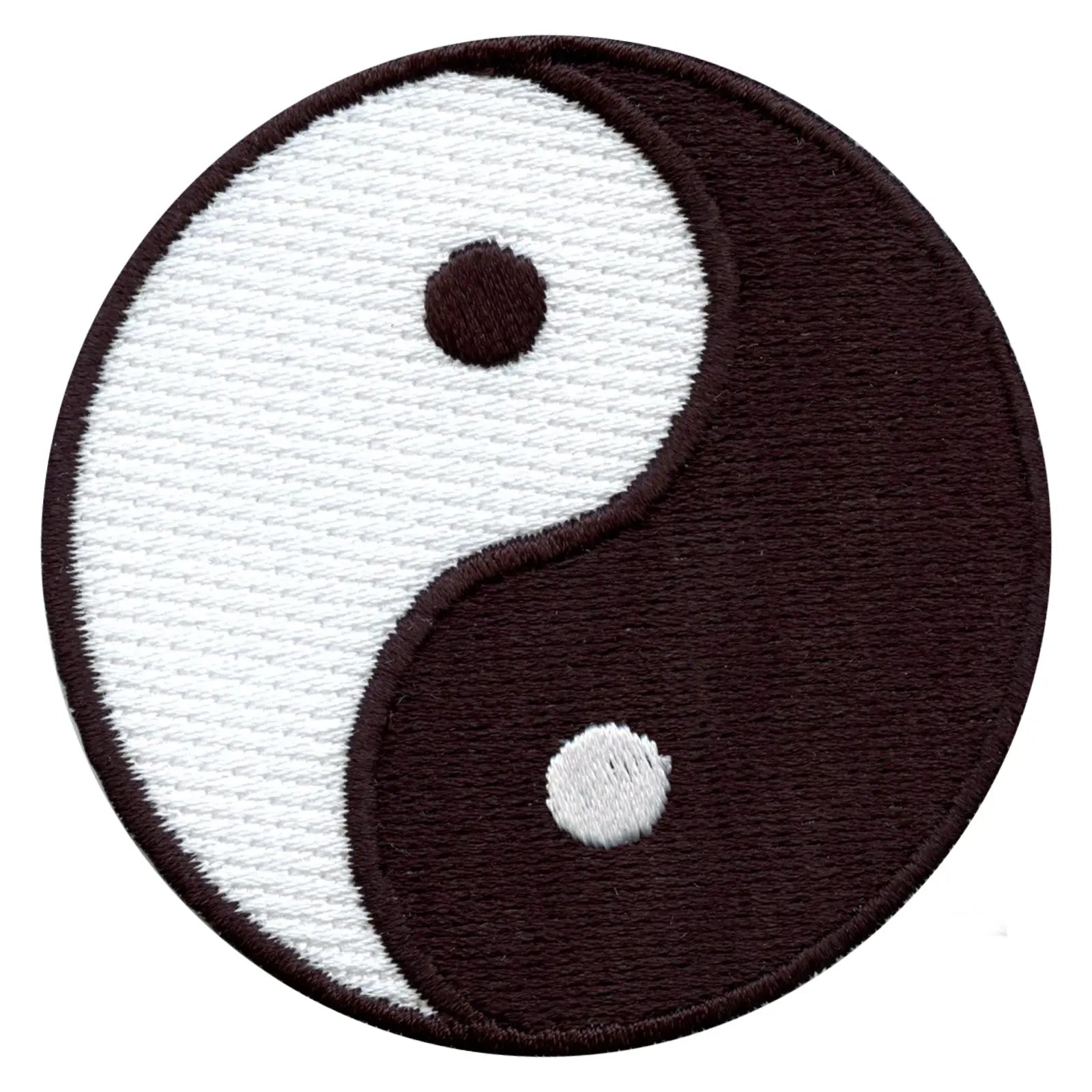 Yin Yang Symbol Embroidered Iron On Patch 