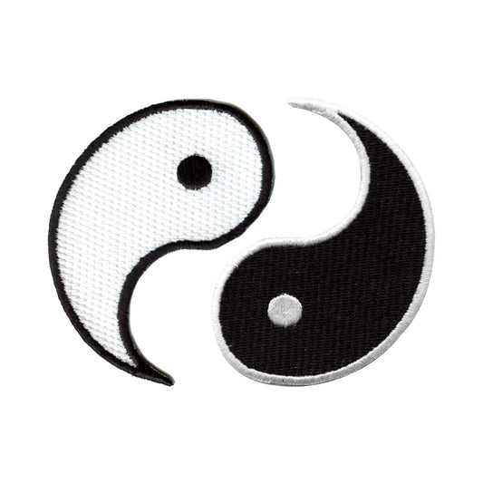 Yin Yang Symbol Set Embroidered Iron On Patch 