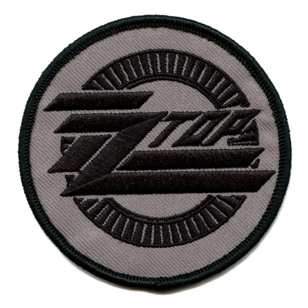ZZ Top Logo Round Patch Classic Rock Band Embroidered Iron On