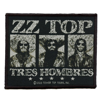 ZZ Top Tres Hombres Patch Classic Rock Band Woven Iron On