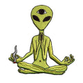 Zen Alien Patch Joint In Hand Embroidered Iron On 