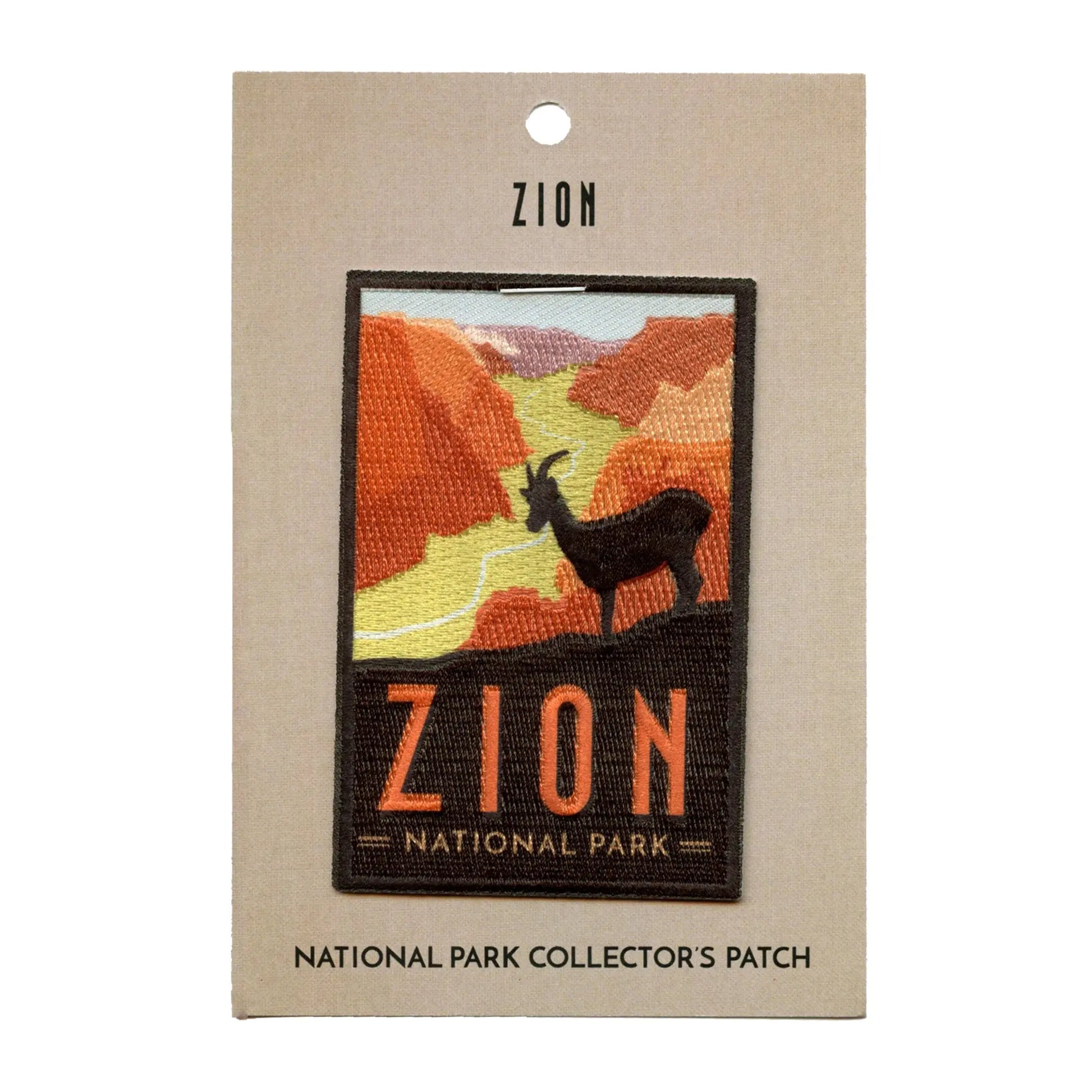 Zion National Park Patch Utah Travel Canyon Embroidered Iron On