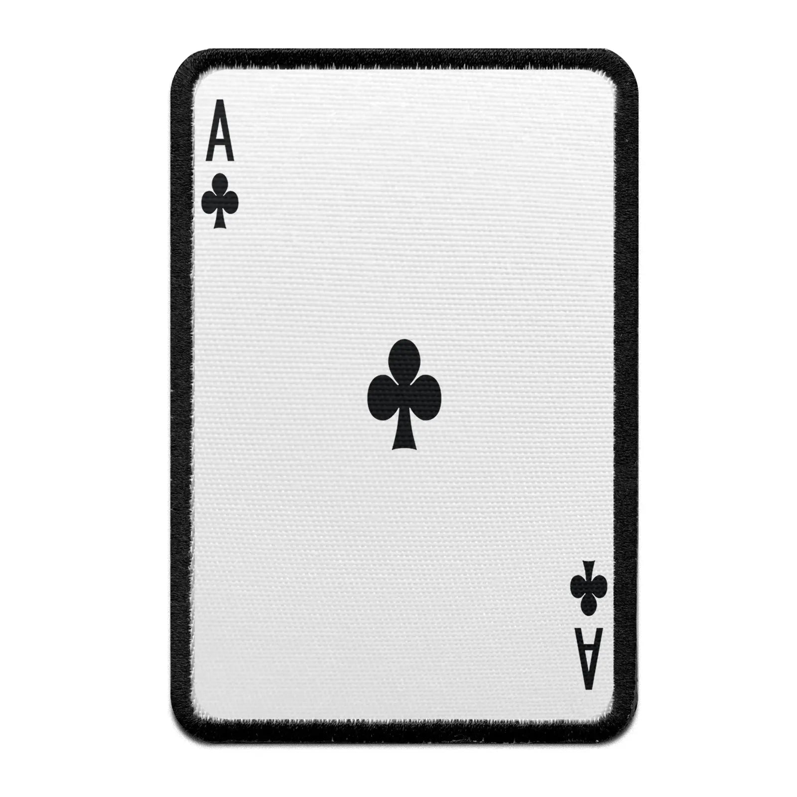 Ace Of Clubs Card FotoPatch Game Deck Embroidered Iron On 