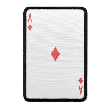 Ace Of Diamonds Card FotoPatch Game Deck Embroidered Iron On 
