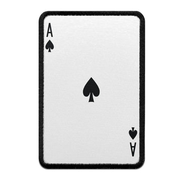 Ace Of Spades Card FotoPatch Game Deck Embroidered Iron On 