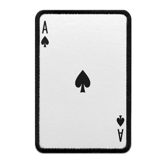 Ace Of Spades Card FotoPatch Game Deck Embroidered Iron On 
