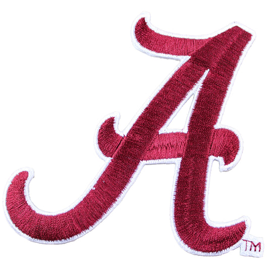 Alabama Crimson Tide A Logo Iron On Embroidered Patch 